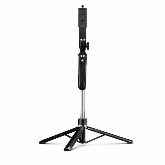 Trépied Téléphone 170 CM Noir Aluminium | iPhone & Android | Stable à Pleine Extension & Télécommande incluse
