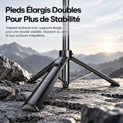 Trépied iPhone MagSafe 130 CM Magnétique | Anneau Double Face & Plaque incluse