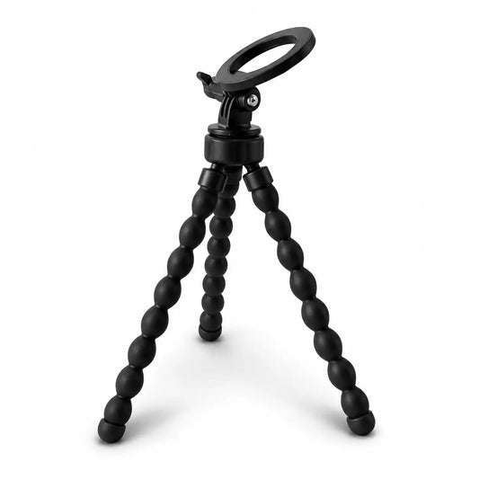 Trépied Flexible Magnétique Noir | MagSafe & iPhone | Pieds Flexibles & Support Magnétique
