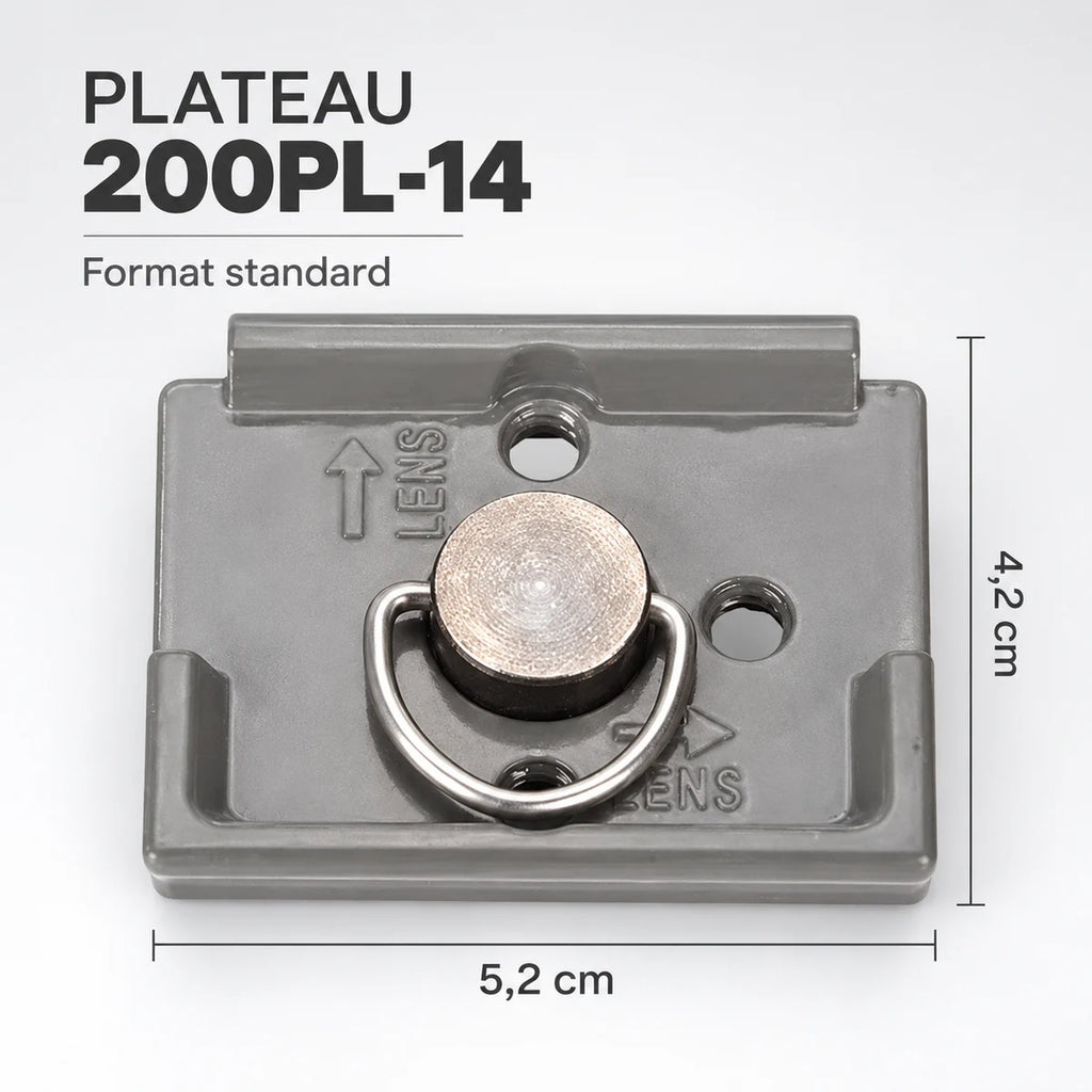 Plateau trépied 200PL-14 – dimensions