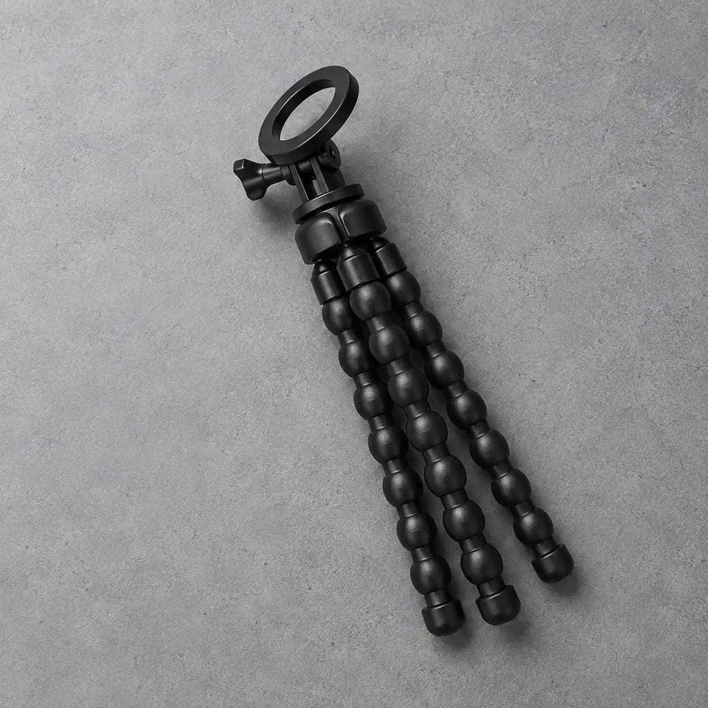 Trépied Flexible Magnétique Noir - accessoires inclus avec le trépied pour téléphone, MagSafe & iPhone, Pieds Flexibles & Support Magnétique