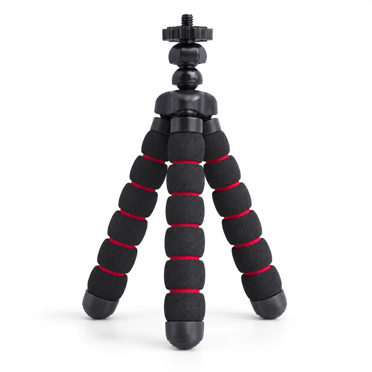 Trépied Flexible Mousse 18 CM Noir & Rouge - vue principale du trépied flexible