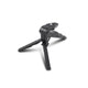 Mini trépied GoPro noir compact avec plateau à vis et trois pieds courts déployés, posé sur fond blanc