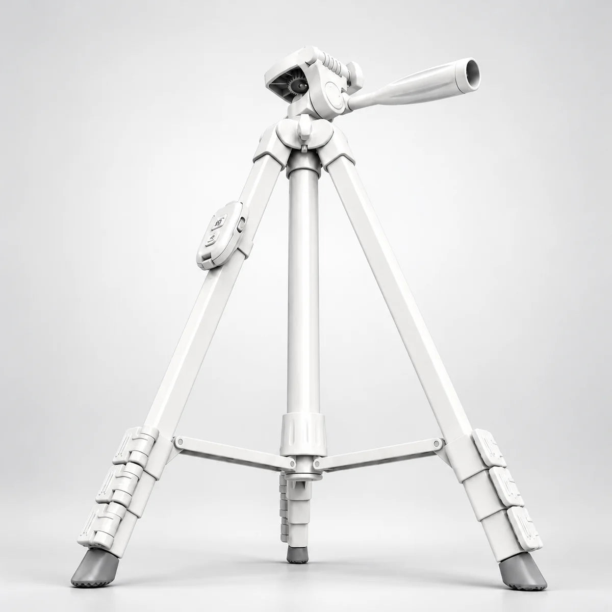 Trépied iPhone 152 CM Blanc - tête à manche et pieds réglables du trépied pour téléphone, Support Téléphone