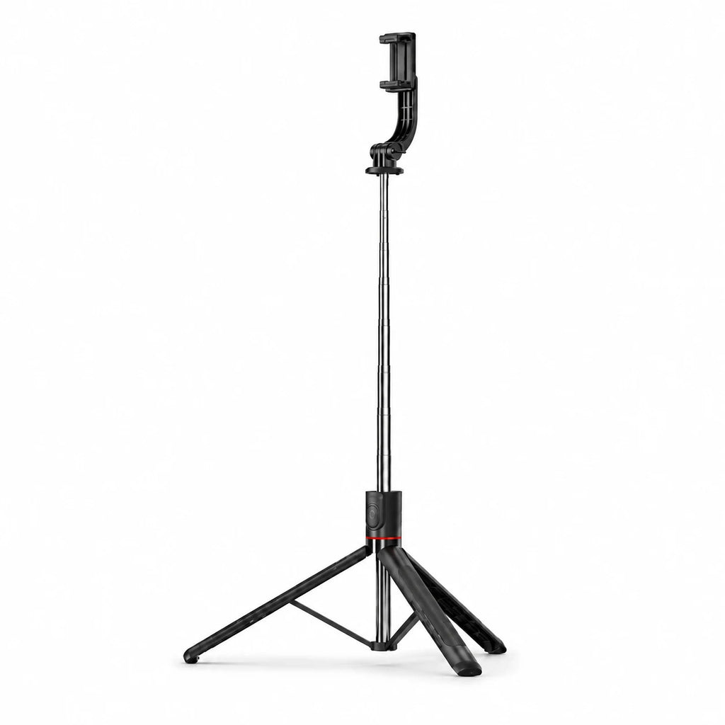 Trépied iPhone 172 CM Noir - vue principale du trépied pour téléphone, Rotation 360°
