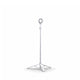 Trépied perche iPhone blanc extensible avec support MagSafe circulaire en haut et pieds triangulaires blancs, déployé sur fond blanc