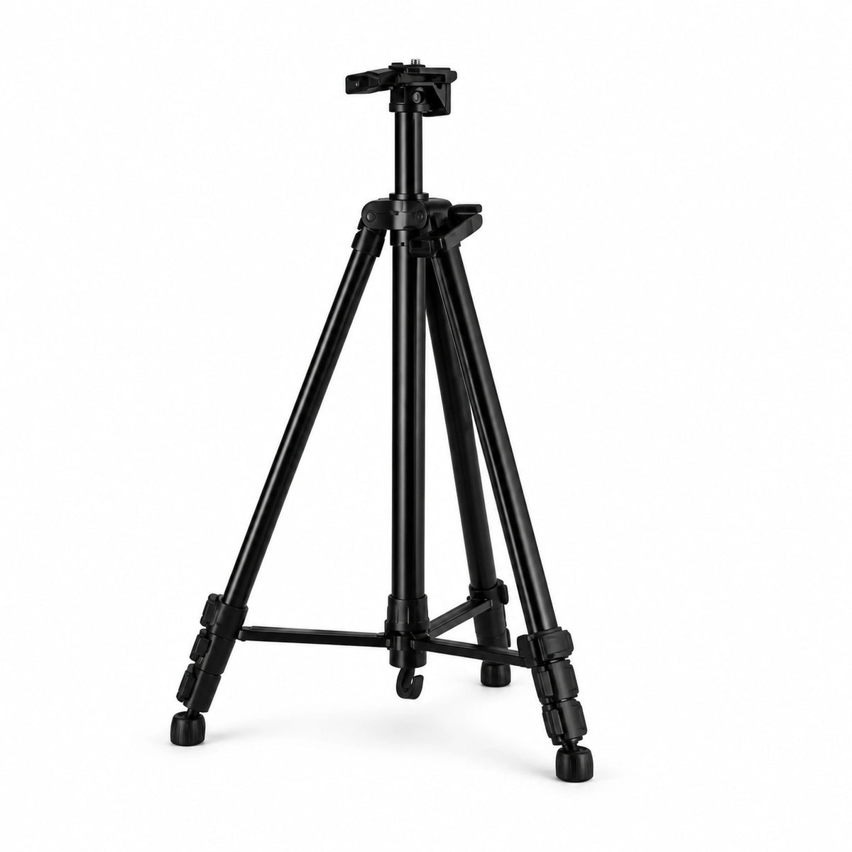 Trépied Tableau 155 CM Noir Aluminium - vue principale du trépied pour tableau, Réglable & Stable, Sac de Transport inclus