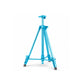 Trepied tableau turquoise 155 cm deploye sur fond blanc avec clip de fixation