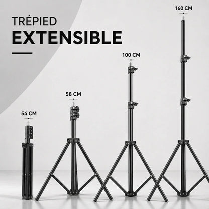Trepied telephone 160 CM - Noir