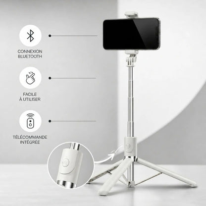 Trepied telephone 170 CM - Blanc