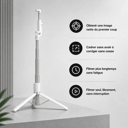 Trepied telephone 170 CM - Blanc
