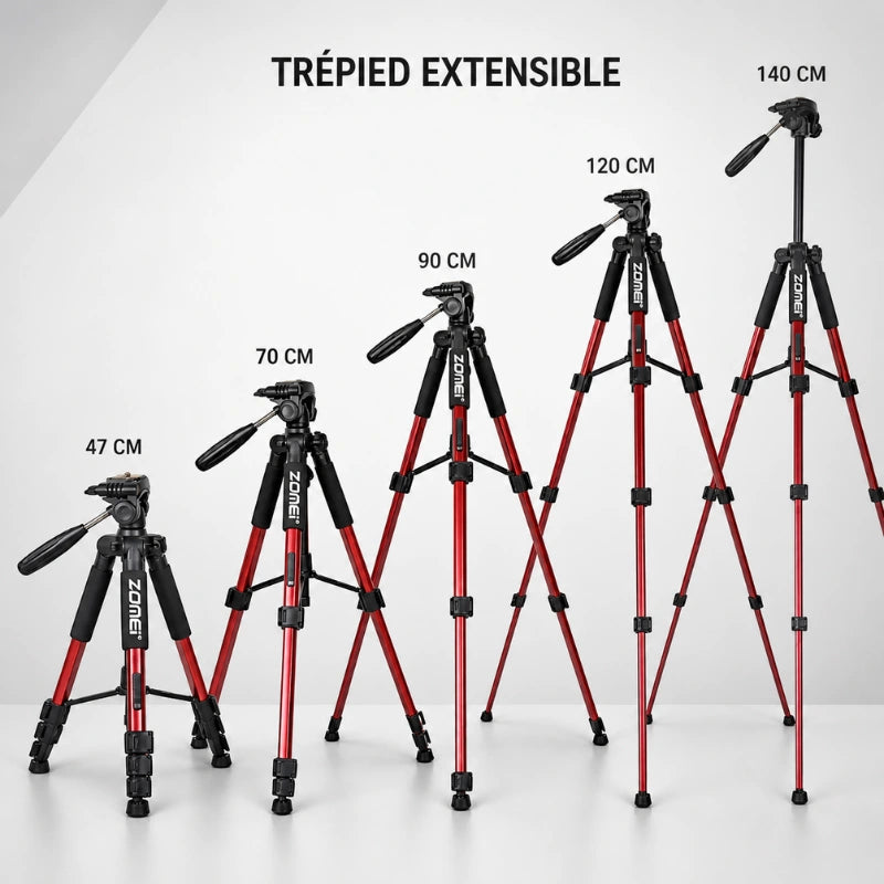 Trepied telephone rouge 140 CM - Grips En Mousse
