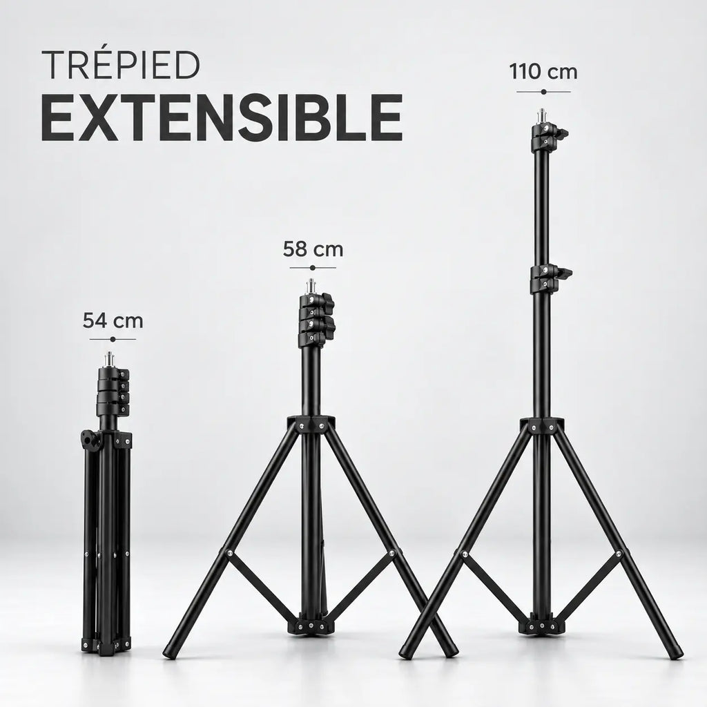 Trépied Vidéoprojecteur 110 CM Noir - vue de détail du trépied pour vidéoprojecteur, Tous Vidéoprojecteurs, Léger & Réglable