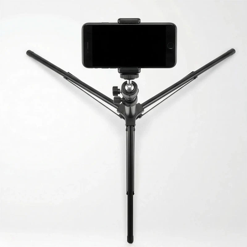 Trépied de voyage pour téléphone 160 cm, pince à smartphone